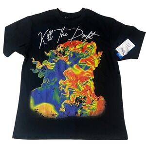 Rock Salt T-Shirt Men XL Black NEW Kill The Doubt Thermal Zeus Print R967934